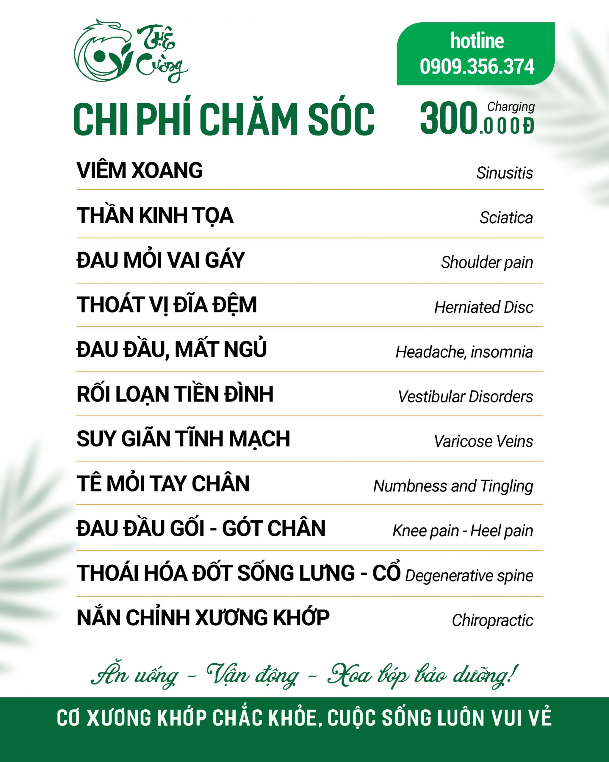 Bảng giá dịch vụ Tuệ Cường