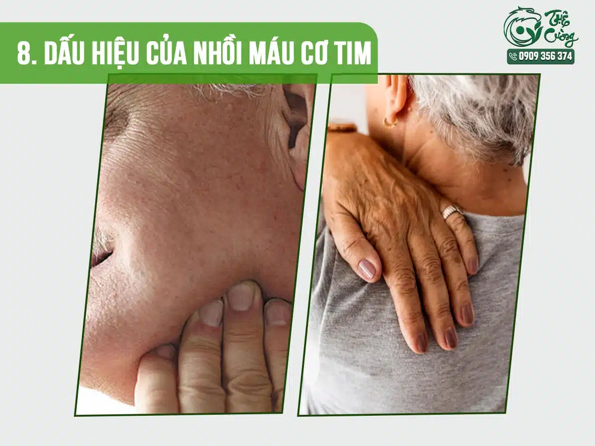 Hình minh họa đau cổ vai gáy đôi khi là dấu hiệu của nhồi máu cơ tim